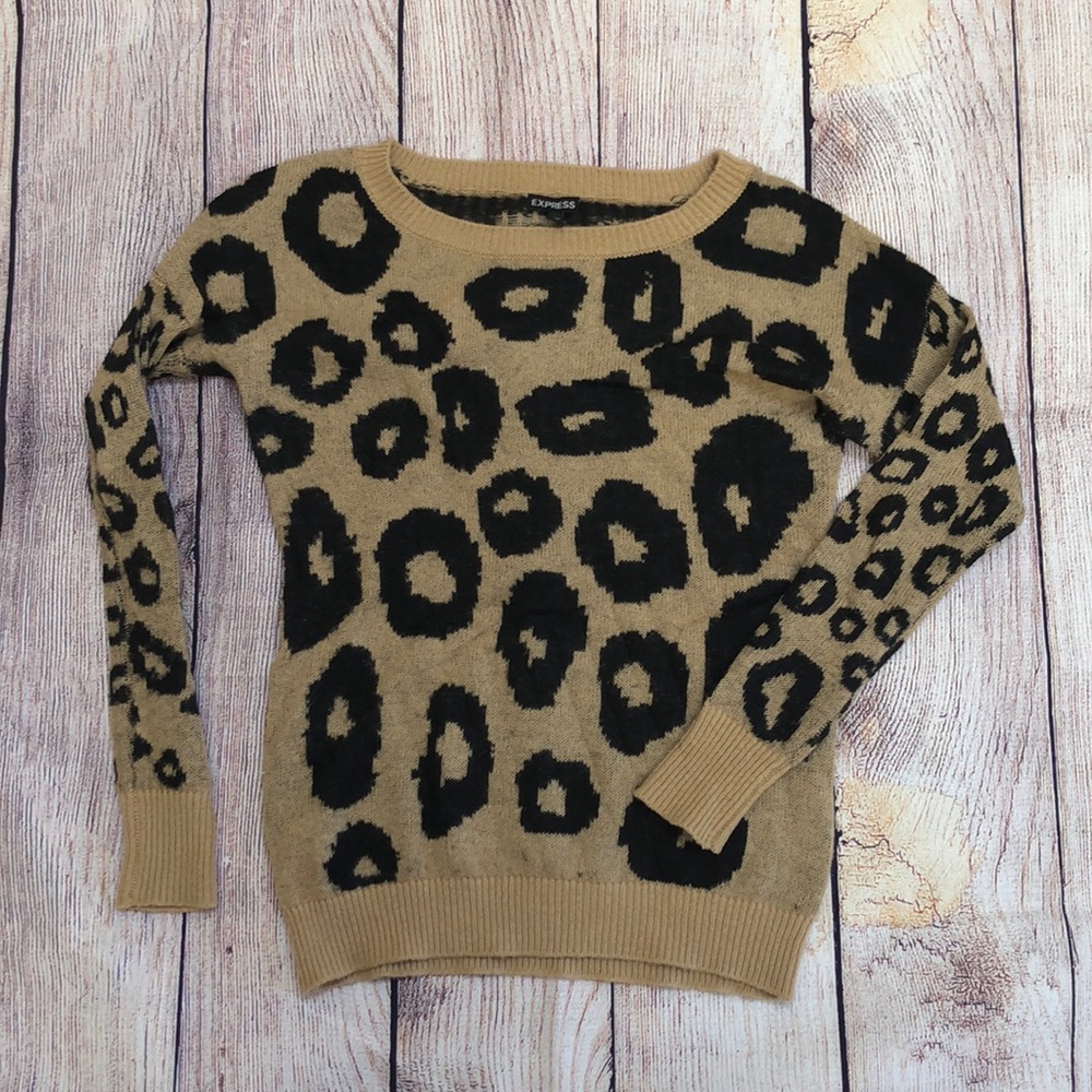 Animal print sweater